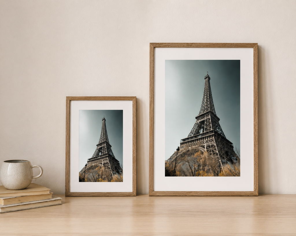 Torre EIffel, Francia Con Passepartout "Coleción Paises Europeos"
